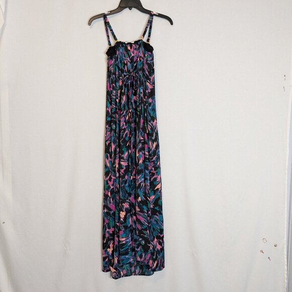 SOMA Multi-Color Maxi Bra Tank Dress; Removable Spaghetti Straps; Size XS - Picture 3 of 8
